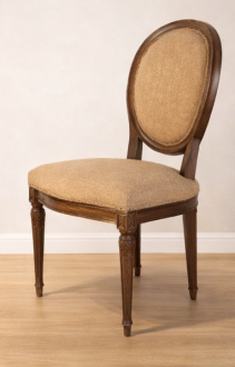 SILLA TAPIZADA  ESTILO LOUIS XVI