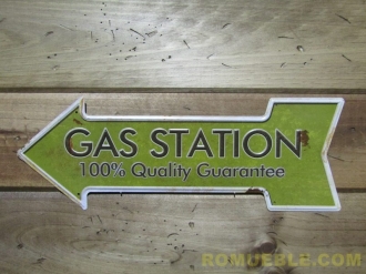 Cartel Flecha Metal Retro Vintage 45x16