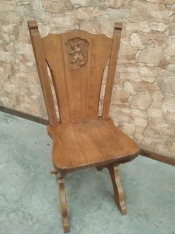 CONJUNTO DE 6 SILLAS RUSTICAS DE ROBLE PK-20/49 - COLOR ROBLE CLARO - PRECIO UNIDAD