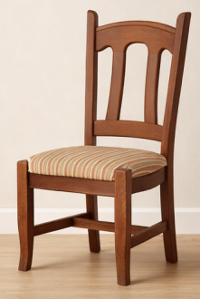 CONJUNTO DE 4 SILLAS DE ROBLE TAPIZADAS PK-10/8 - PRECIO CONJUNTO -