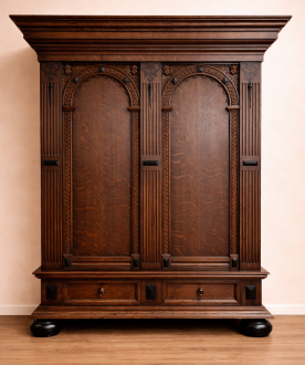 BUFFET DE ROBLE TALLADO, DESMONTABLE PK-12/10