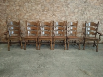 CONJUNTO DE SILLAS DE ROBLE PK-14/2-PRECIO CONJUNTO-