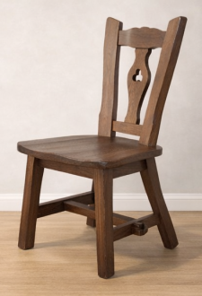 CONJUNTO DE 2 SILLA R�STICAS DE ROBLE