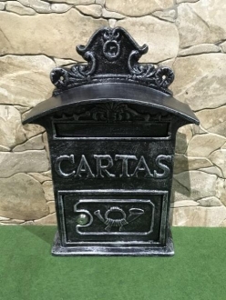 BUZON RUSTICO  GRIS DE ALUMINIO FUNDIDO ARD / PORTE GRATIS A LA PENINSULA