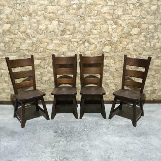 CONJUNTO DE 4 SILLAS RSTICAS DE ROBLE PK-12/4 - PRECIO CONJUNTO -